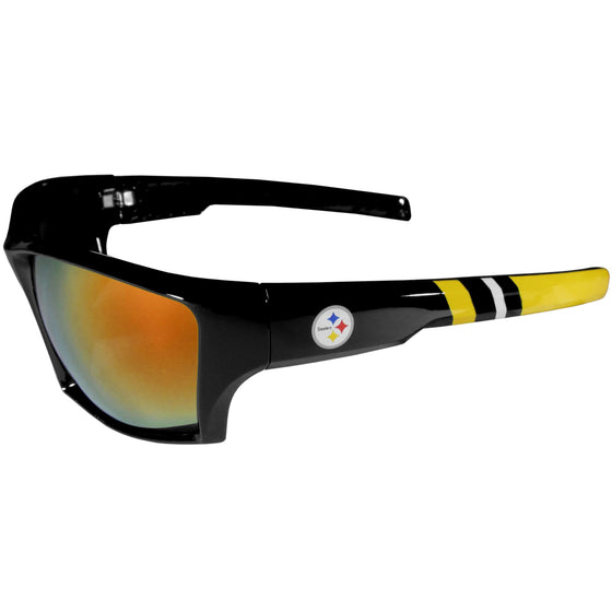 Pittsburgh Steelers Edge Wrap Polarized Sunglasses 100% UVA & UVB Protection - 757 Sports Collectibles