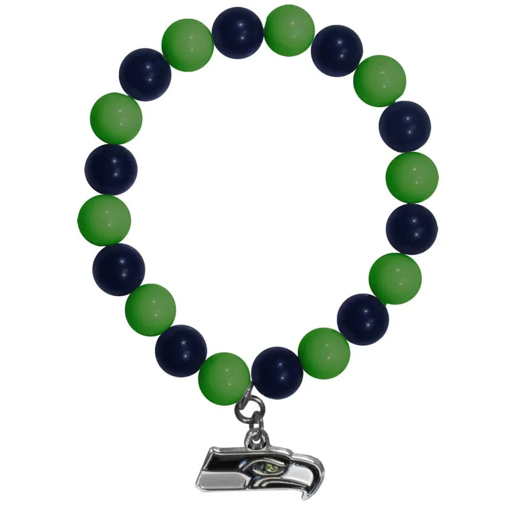 Seattle Seahawks Fan Bead Bracelet (SSKG) - 757 Sports Collectibles