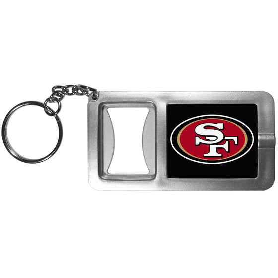 San Francisco 49ers Flashlight Key Chain with Bottle Opener (SSKG) - 757 Sports Collectibles
