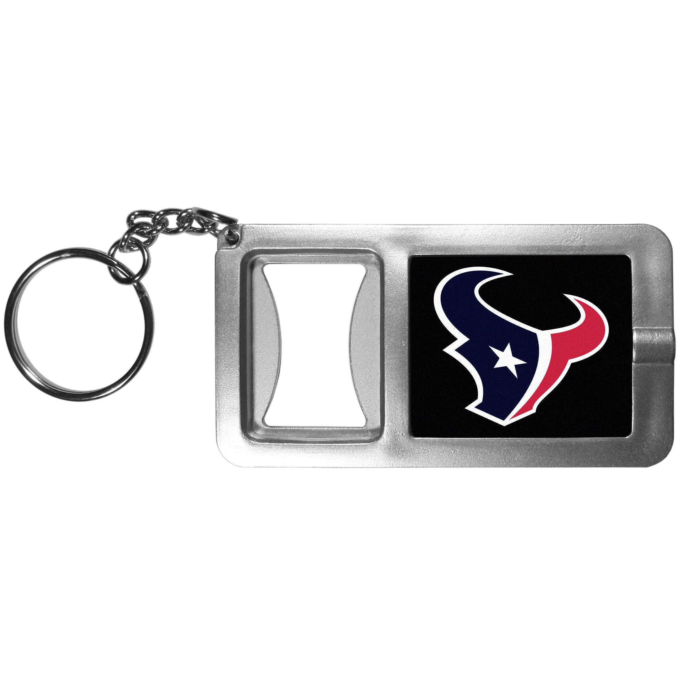 Houston Texans Flashlight Key Chain with Bottle Opener (SSKG) - 757 Sports Collectibles