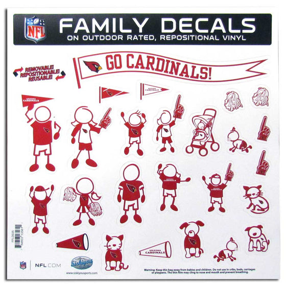 Arizona Cardinals Family Decal Set Large (SSKG) - 757 Sports Collectibles