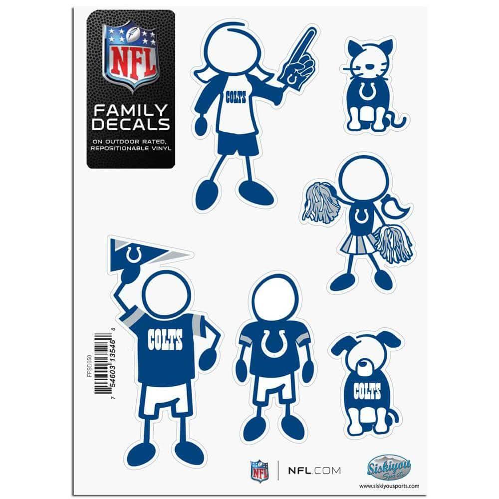 Indianapolis Colts Family Decal Set Small (SSKG) - 757 Sports Collectibles