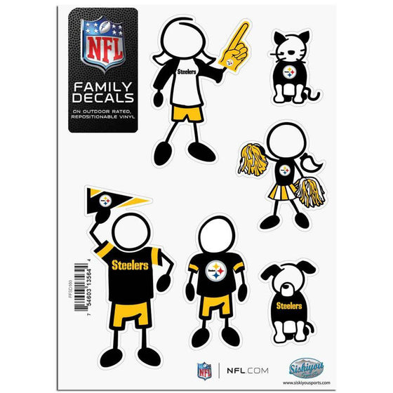 Pittsburgh Steelers Family Decal Set Small (SSKG) - 757 Sports Collectibles