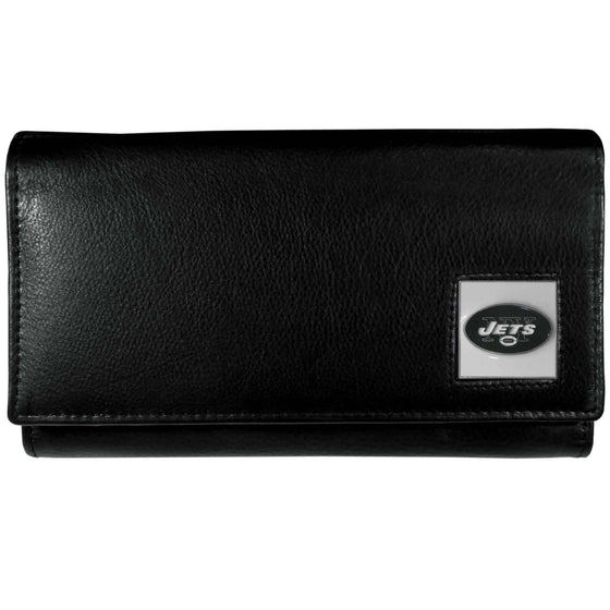 New York Jets Leather Women's Wallet (SSKG) - 757 Sports Collectibles