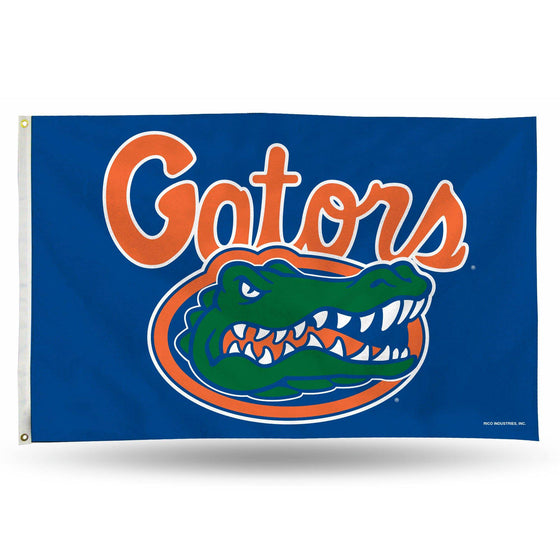 FLORIDA Gators BLUE MEANHEAD BANNER FLAG (Rico) - 757 Sports Collectibles