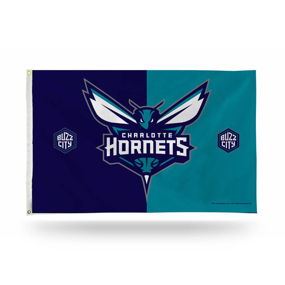 CHARLOTTE HORNETS BANNER FLAG (Rico) - 757 Sports Collectibles