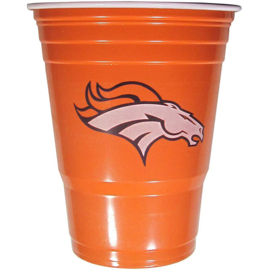 NFL Denver Broncos Gameday Plastic Solo Cups (18 pack - 18 oz) - 757 Sports Collectibles