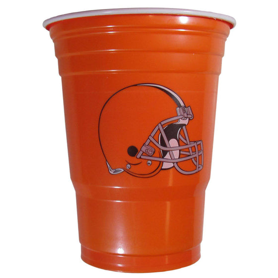 NFL Cleveland Browns Plastic Game Day Solo Cups (18 pack - 18 oz) - 757 Sports Collectibles