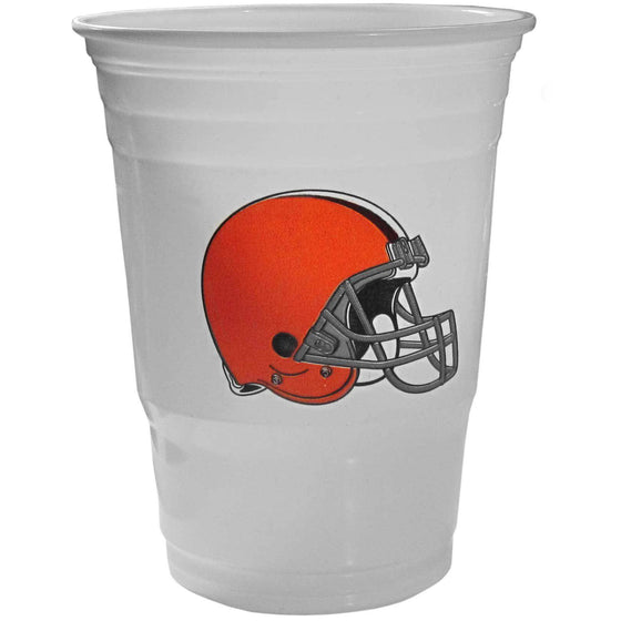 NFL Cleveland Browns Gameday Plastic Solo Cups (18 pack - 18 oz) - 757 Sports Collectibles