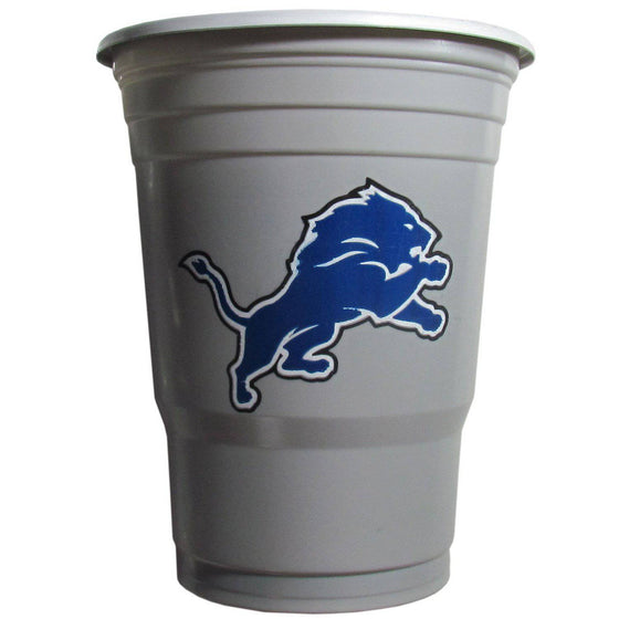 NFL Detroit Lions Gameday Plastic Solo Cups (18 pack - 18 oz) - 757 Sports Collectibles