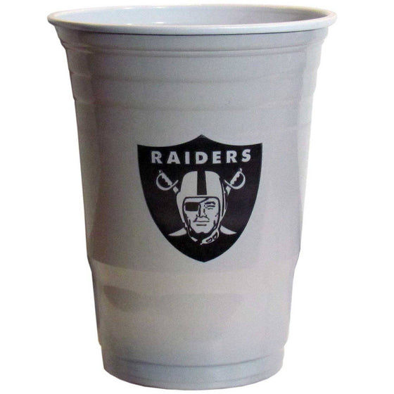 NFL Oakland Raiders Gameday Plastic Solo Cups (18 pack - 18 oz) - 757 Sports Collectibles