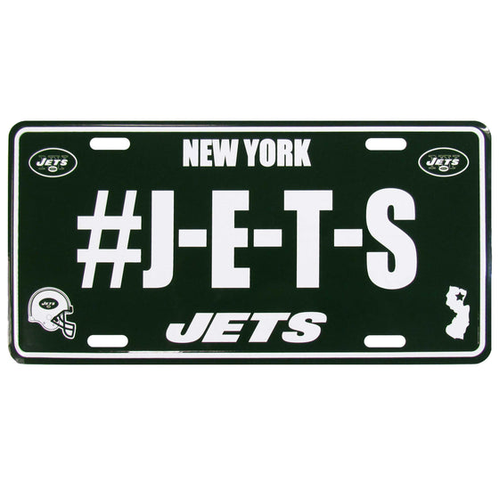 New York Jets Hashtag License Plate (SSKG) - 757 Sports Collectibles