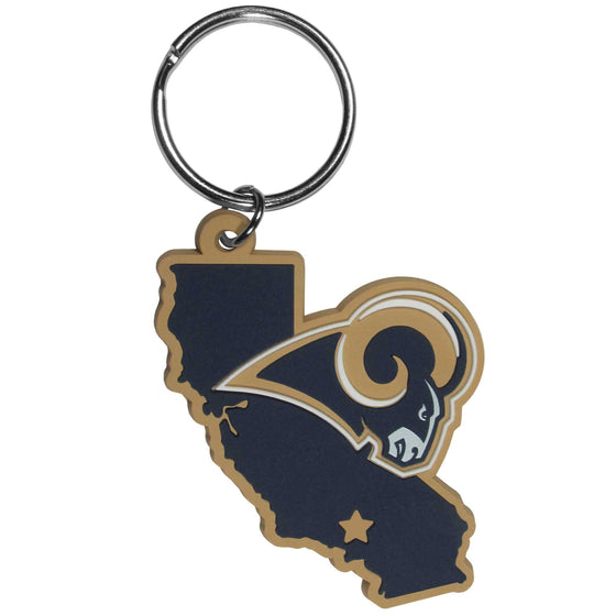 Los Angeles Rams Home State Flexi Key Chain (SSKG) - 757 Sports Collectibles