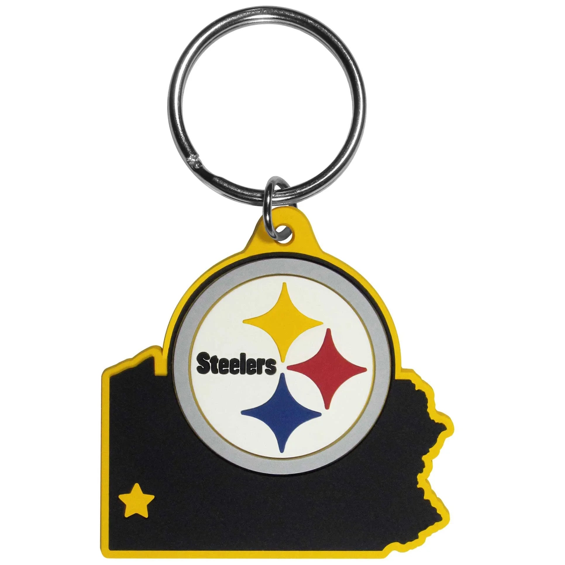 Pittsburgh Steelers Home State Flexi Key Chain (SSKG) - 757 Sports Collectibles