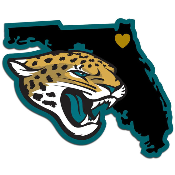 Jacksonville Jaguars Home State Decal (SSKG) - 757 Sports Collectibles