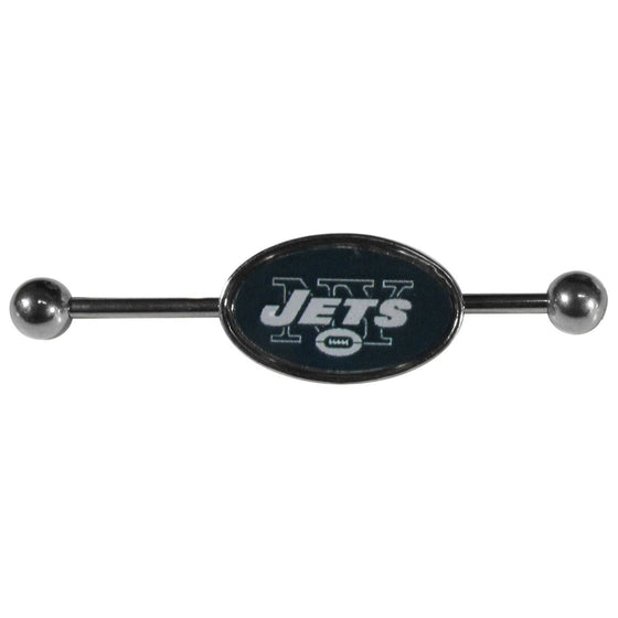 New York Jets Industrial Slider Barbell (SSKG) - 757 Sports Collectibles