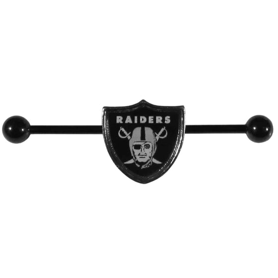 Oakland Raiders Industrial Slider Barbell (SSKG) - 757 Sports Collectibles