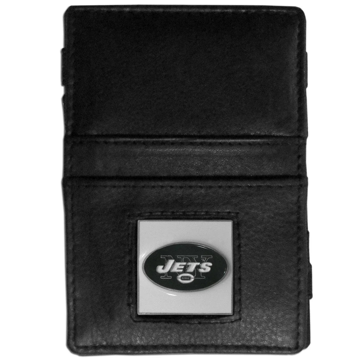 New York Jets Leather Jacob's Ladder Wallet (SSKG) - 757 Sports Collectibles
