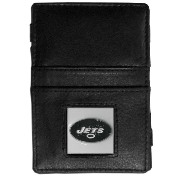 New York Jets Leather Jacob's Ladder Wallet (SSKG) - 757 Sports Collectibles