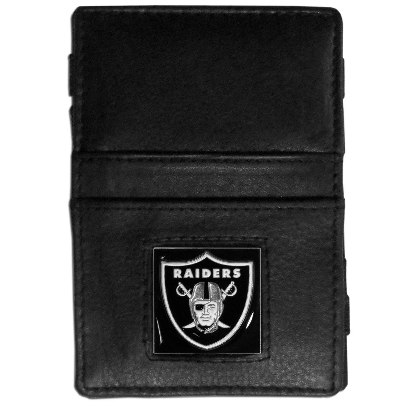 Oakland Raiders Leather Jacob's Ladder Wallet (SSKG) - 757 Sports Collectibles