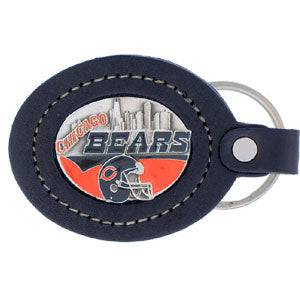 Chicago Bears Leather Keychain (SSKG) - 757 Sports Collectibles