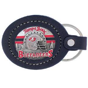 Leather Keychain - Tampa Bay Buccaneers (SSKG) - 757 Sports Collectibles