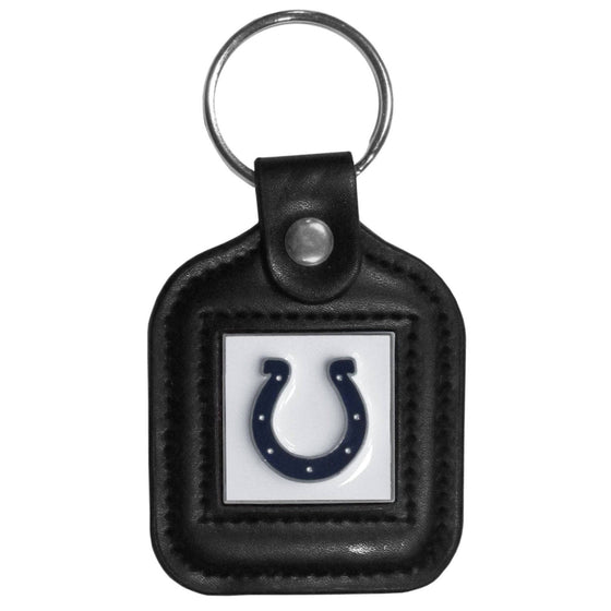 Indianapolis Colts Square Leatherette Key Chain (SSKG) - 757 Sports Collectibles