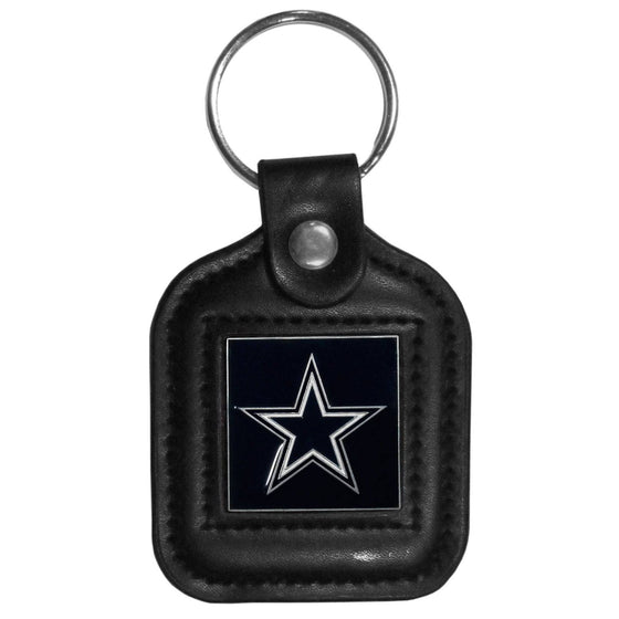 Dallas Cowboys Square Leatherette Key Chain (SSKG) - 757 Sports Collectibles