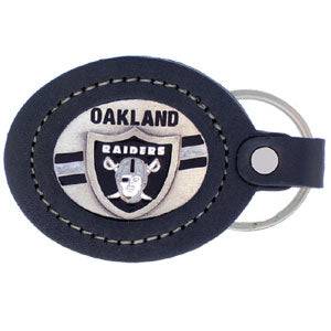Leather Keychain - Oakland Raiders (SSKG) - 757 Sports Collectibles