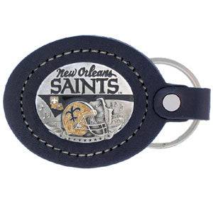 Leather Keychain - New Orleans Saints (SSKG) - 757 Sports Collectibles
