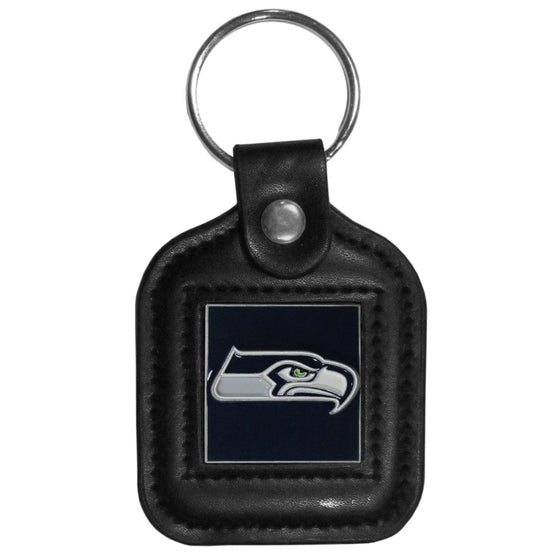 Seattle Seahawks Square Leatherette Key Chain (SSKG) - 757 Sports Collectibles