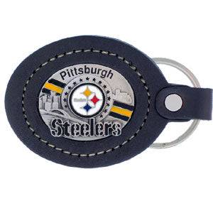Leather Keychain - Pittsburgh Steelers (SSKG) - 757 Sports Collectibles