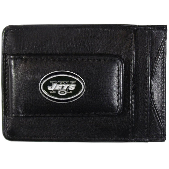 New York Jets Leather Cash & Cardholder (SSKG) - 757 Sports Collectibles