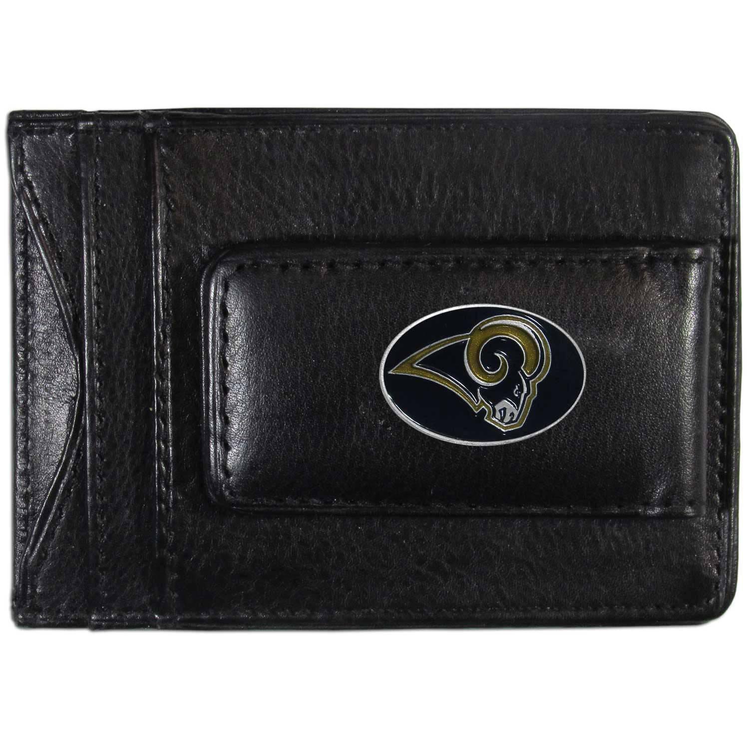 St. Louis Rams Leather Cash & Cardholder (SSKG) - 757 Sports Collectibles
