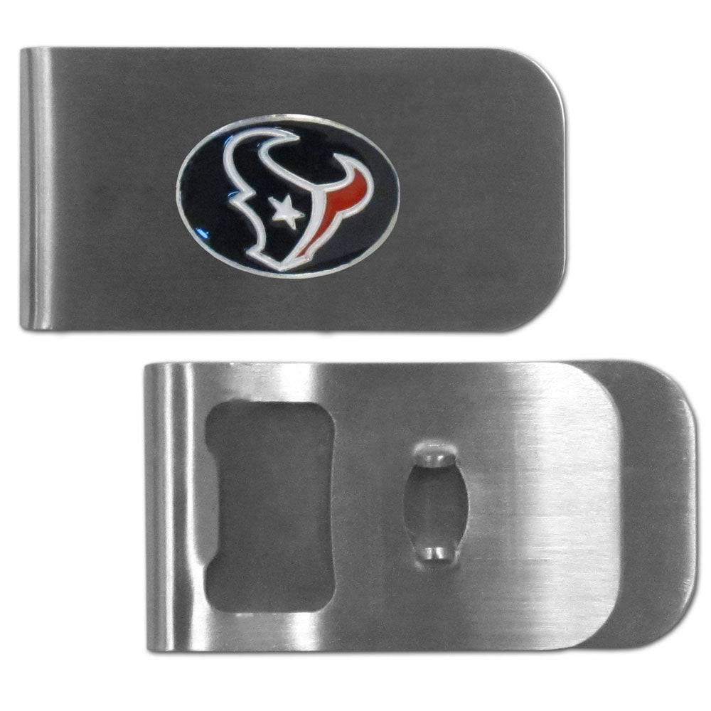 Houston Texans Bottle Opener Money Clip (SSKG) - 757 Sports Collectibles