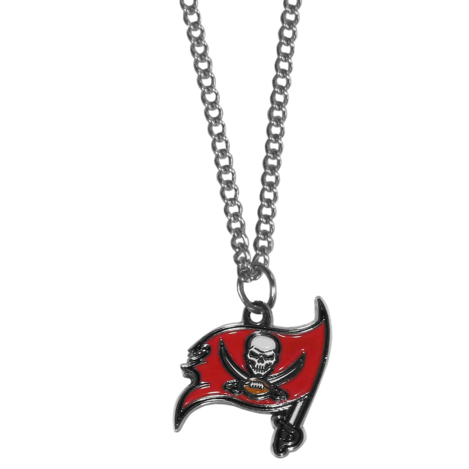 Tampa Bay Buccaneers Chain Necklace with Small Charm (SSKG) - 757 Sports Collectibles