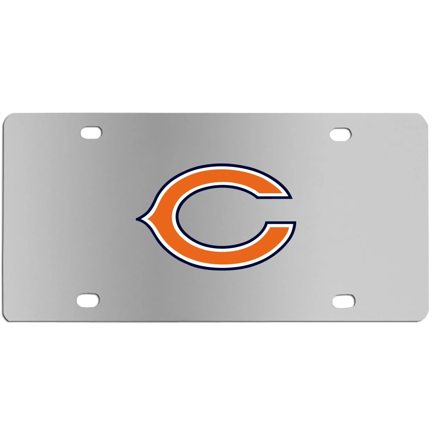 Chicago Bears Steel License Plate Wall Plaque (SSKG) - 757 Sports Collectibles