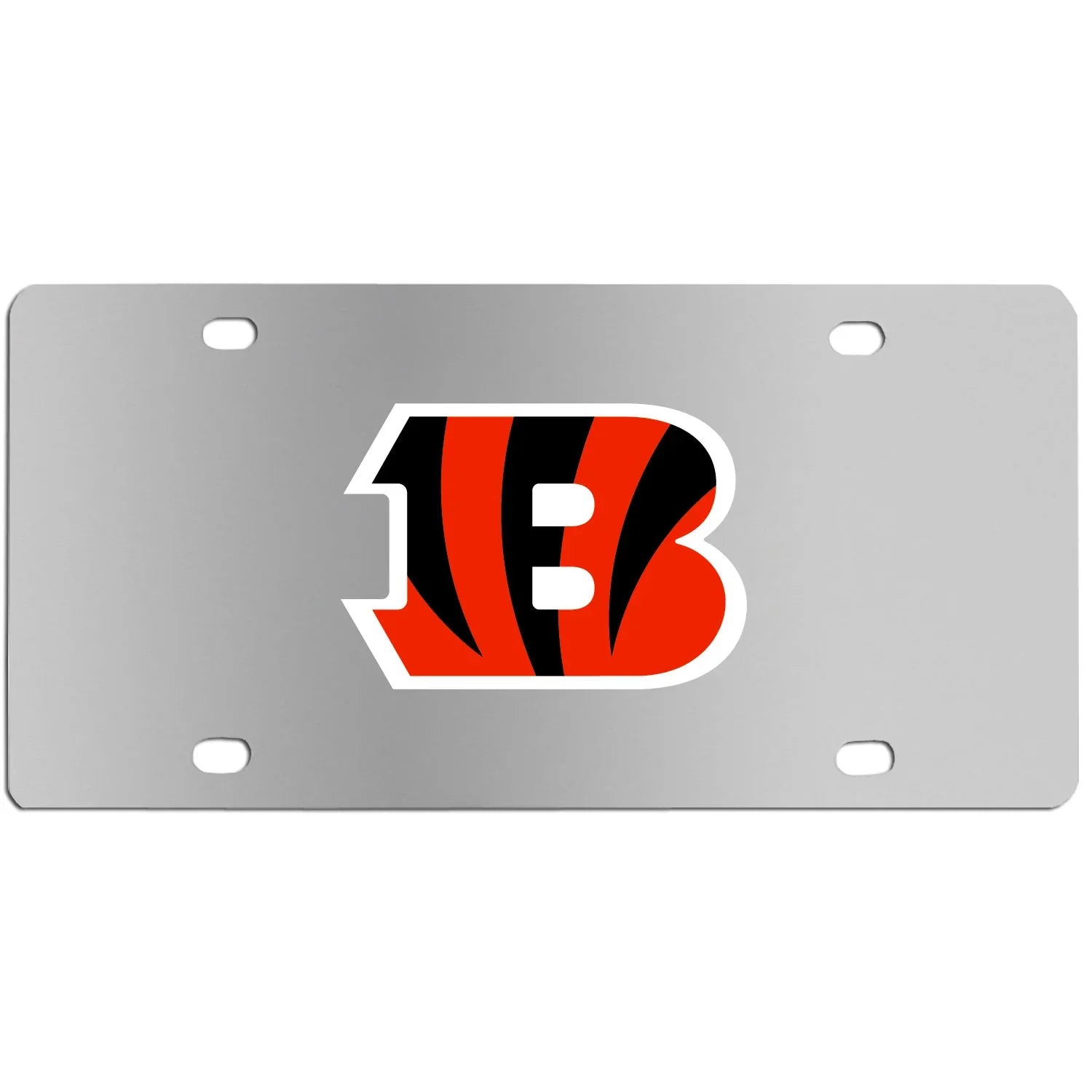 Cincinnati Bengals Steel License Plate Wall Plaque (SSKG) - 757 Sports Collectibles