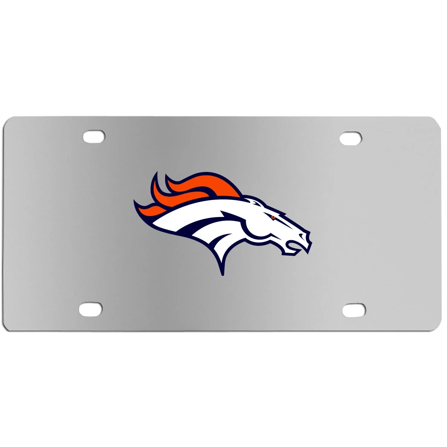 Denver Broncos Steel License Plate Wall Plaque (SSKG) - 757 Sports Collectibles
