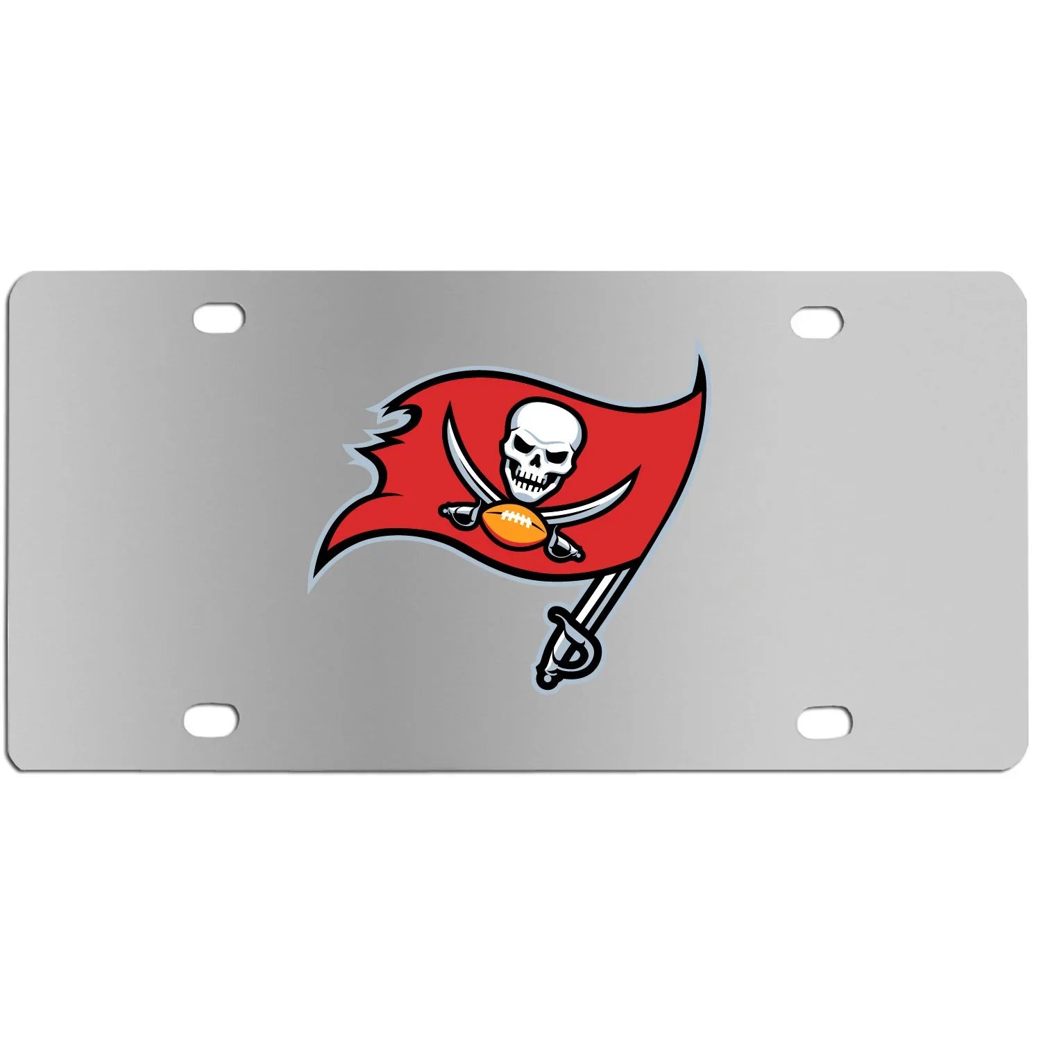 Tampa Bay Buccaneers Steel License Plate Wall Plaque (SSKG) - 757 Sports Collectibles