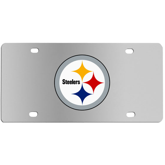 Pittsburgh Steelers Steel License Plate Wall Plaque (SSKG) - 757 Sports Collectibles