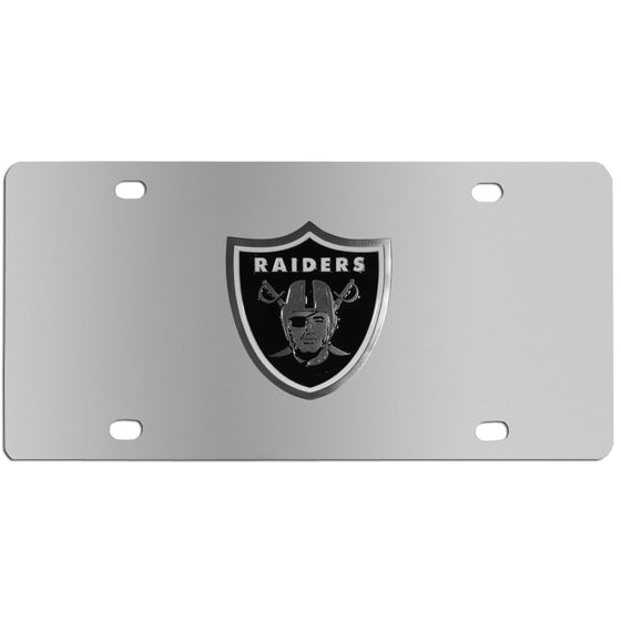 Oakland Raiders Steel License Plate (SSKG) - 757 Sports Collectibles