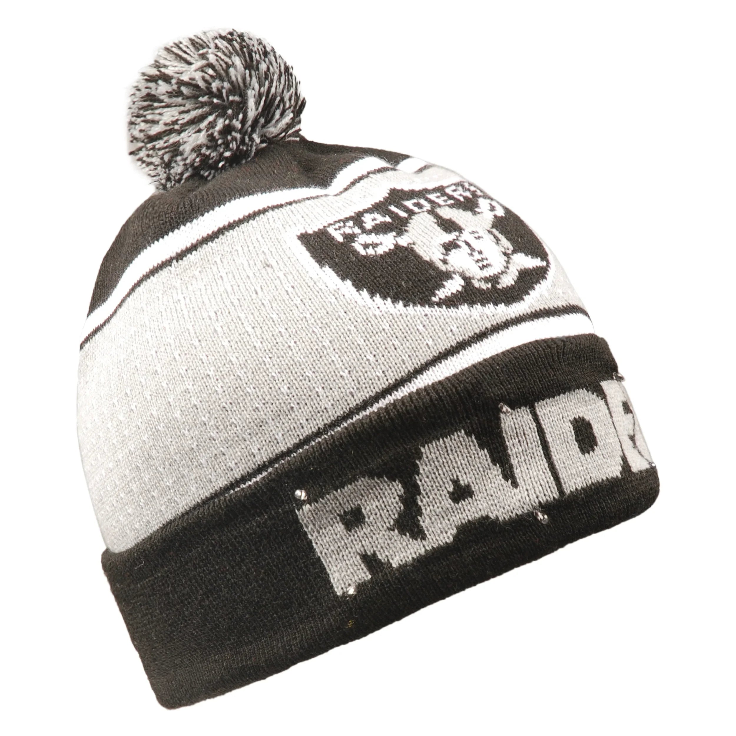 Las Vegas Raiders Big Logo Full Knit Light Up Beanie