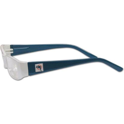 Miami Dolphins Reading Glasses +2.00 (SSKG) - 757 Sports Collectibles