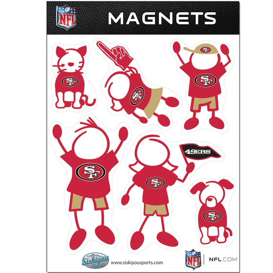 San Francisco 49ers Family Magnet Set (SSKG) - 757 Sports Collectibles