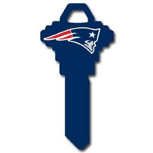 Schlage NFL Key - New England Patriots (SSKG) - 757 Sports Collectibles