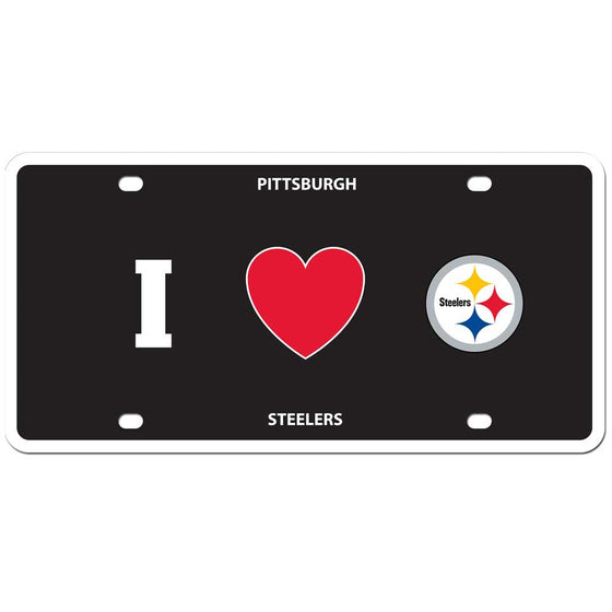 Pittsburgh Steelers Styrene License Plate (SSKG) - 757 Sports Collectibles