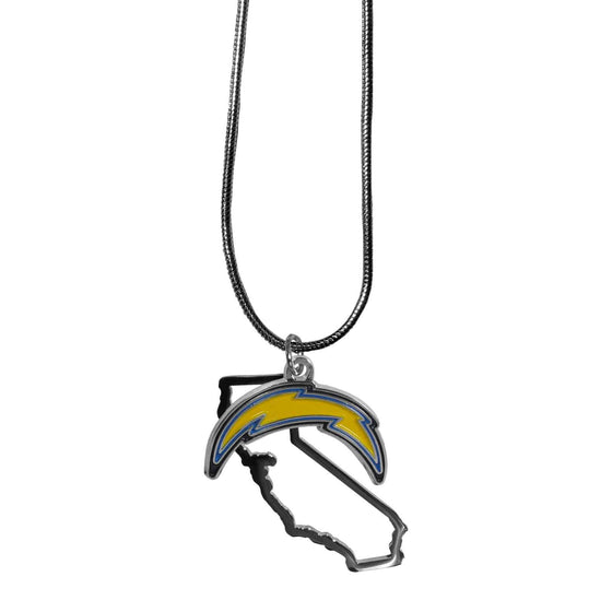 Los Angeles Chargers State Charm Necklace (SSKG) - 757 Sports Collectibles