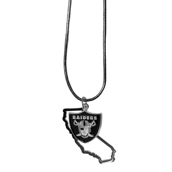 Oakland Raiders State Charm Necklace (SSKG) - 757 Sports Collectibles