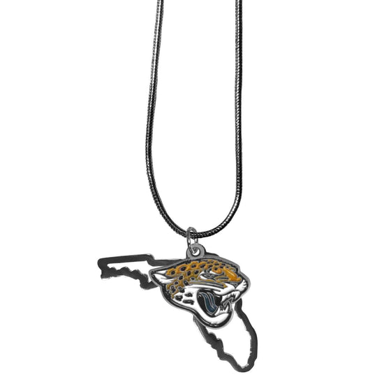 Jacksonville Jaguars State Charm Necklace (SSKG) - 757 Sports Collectibles